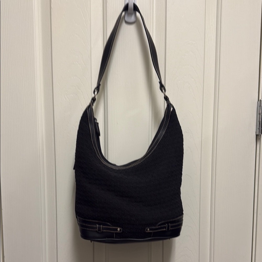 Black Weave Women's Shoulder Bag